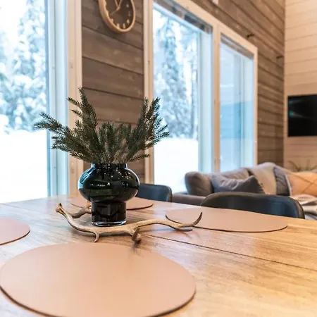 Ilvesrinne - 2 Winter Passes, Sauna, Ev Char, Forest View Villa Ruka