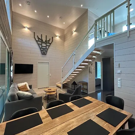 Villa Spacious Ilvesrinne In - 2 Winter Passes, Sauna, Ev Char, Forest Views